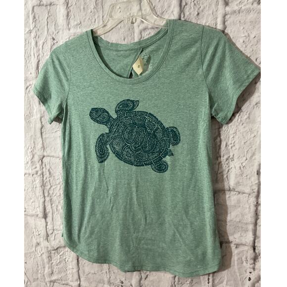 NWT Size Small Sea Turtle Tee Green - Picture 2 of 6